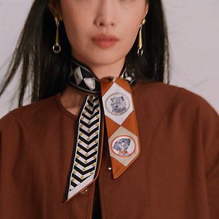 Colliers et Chiens forever Twilly - White | Hermès Mainland